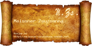 Meissner Zsuzsanna névjegykártya